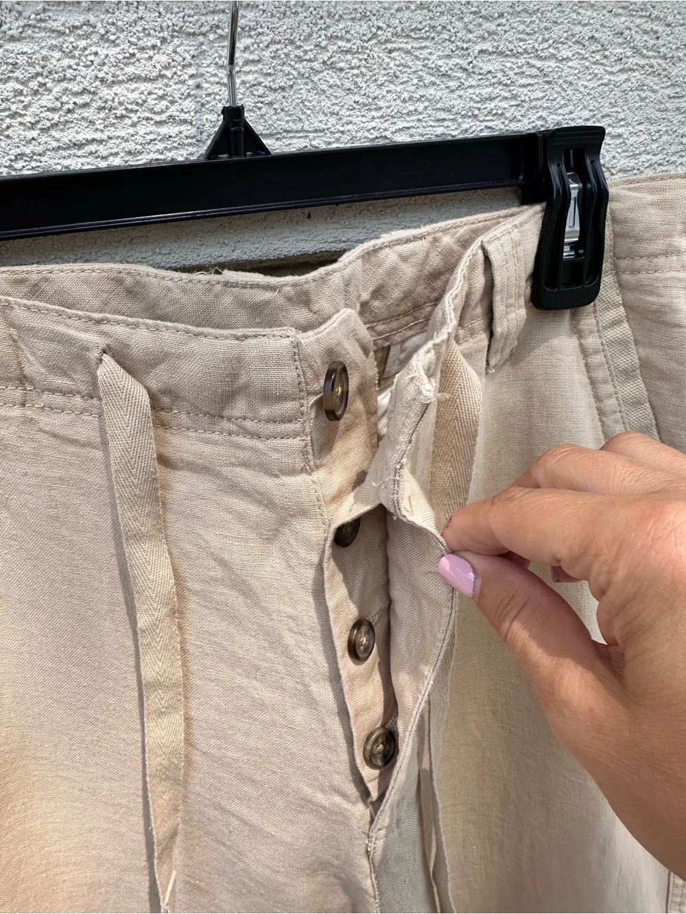 Men’s Murano White Linen Trousers EUC